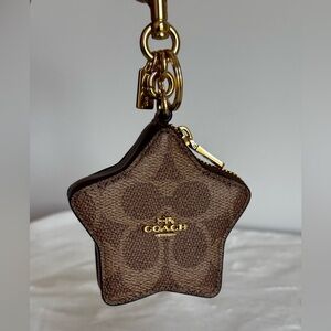 Coach Star Bag Charm in Signature Canvas